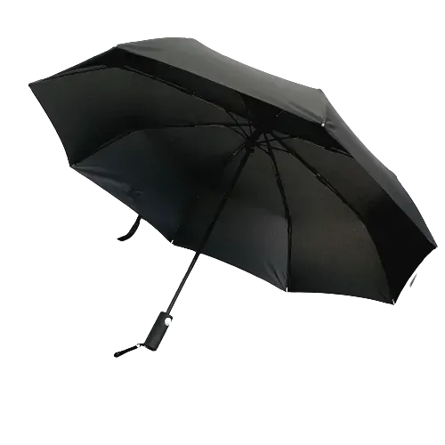 Černý automatický deštník