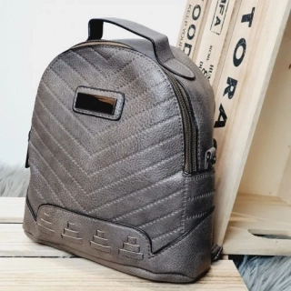 Stylový šedý batoh a kabelka 2 v 1 z eko kůže – Elegance v pohybu
