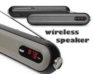 Bezdrátový Bluetooth reproduktor HF-F511 šedý: LCD, 10W, TWS, FM