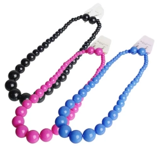 Korálky a náušnice – set, plastové, 50 cm