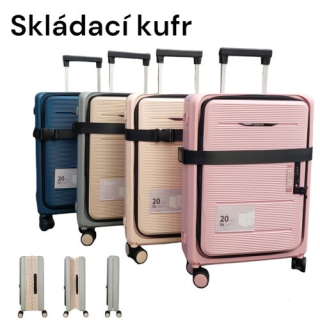 Cestovní kufr – skládací, velikost S, zámek TSA
