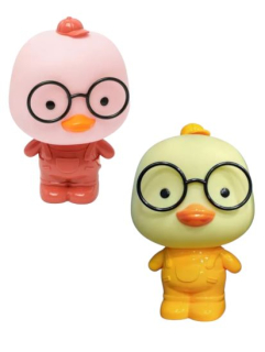 Dětská LED lampička Kuřátko v lacláčích – stmívatelná, USB