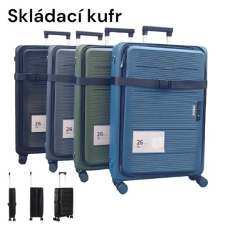 Cestovní kufr – skládací, velikost L, zámek TSA