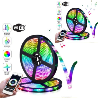 Smart Wi-Fi RGB+W LED pásek 10m (2x5m) – aplikace, hudební režim